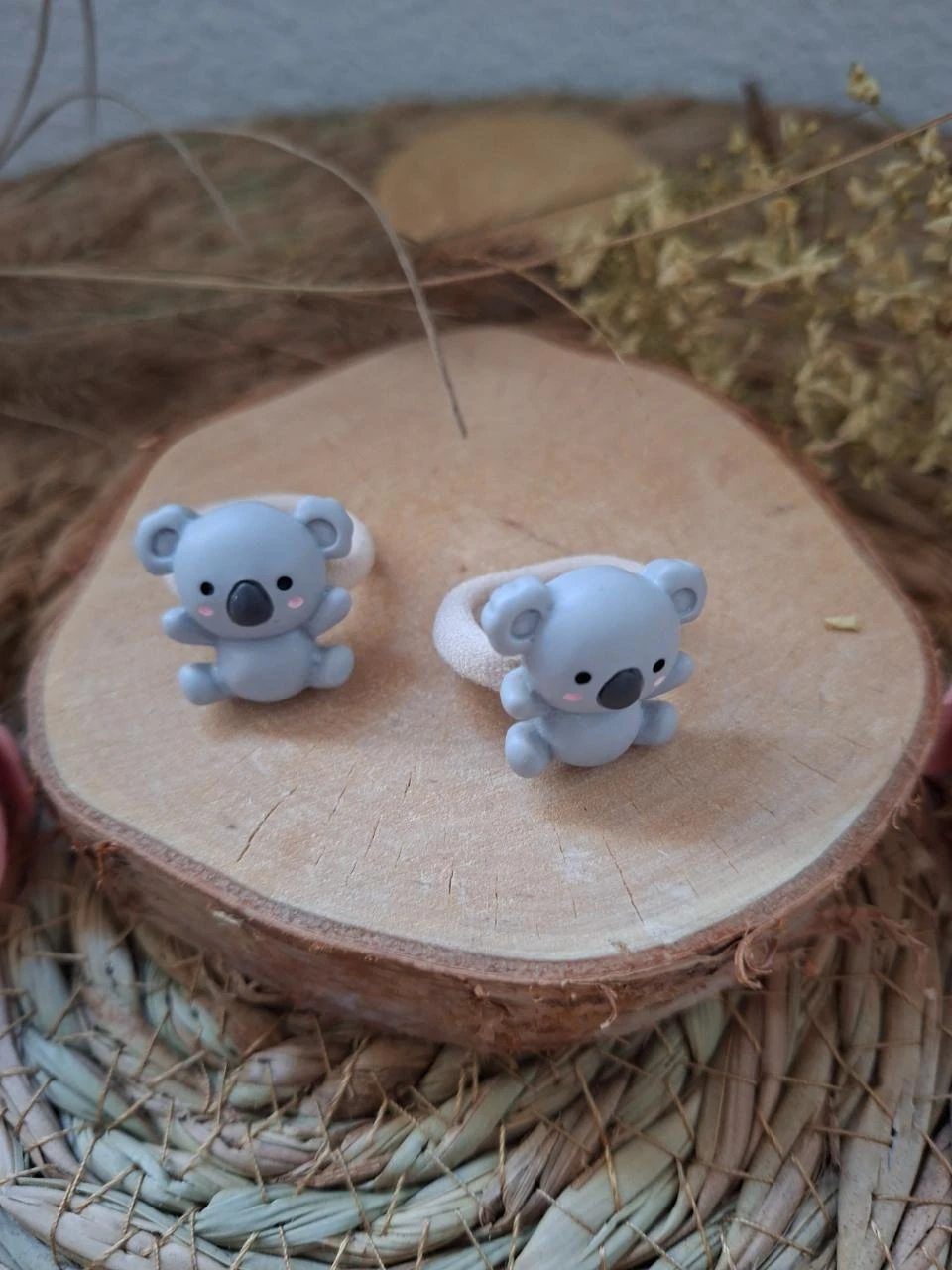 setje mini elastiekjes met koala beertje